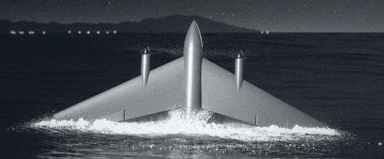 Concept rendering of Tempest breaching the water at night